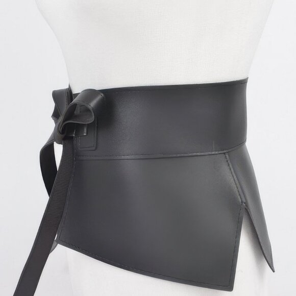 Faux Leather Skirt Belt - Picture 2 of 4